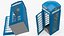 3D Phone Booths Collection model