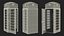 3D Phone Booths Collection model