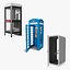 3D Phone Booths Collection model
