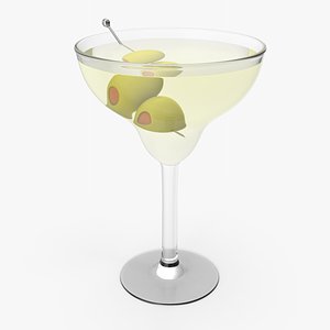 3D Cocktail Martini model