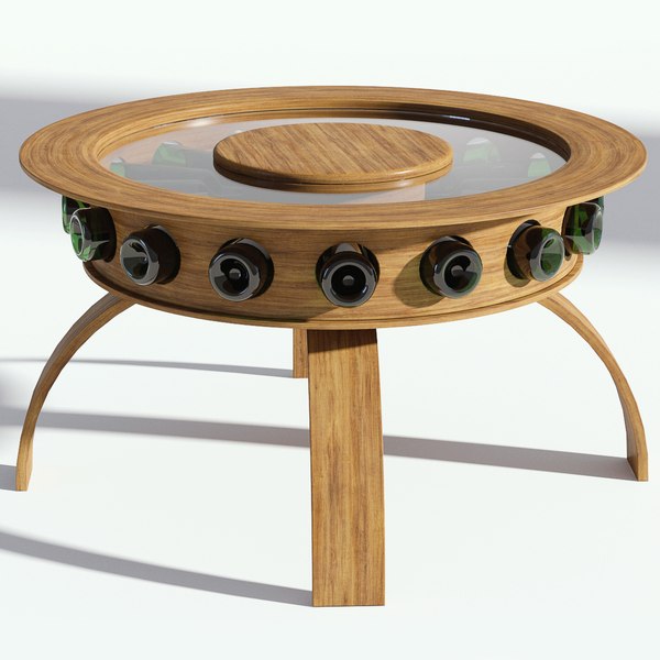 glass coffee table 3D model