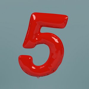 NUMBER 5 BALLOON model