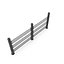 Metal Fencing Barrier Models for Gardens and Sidewalk 3D model