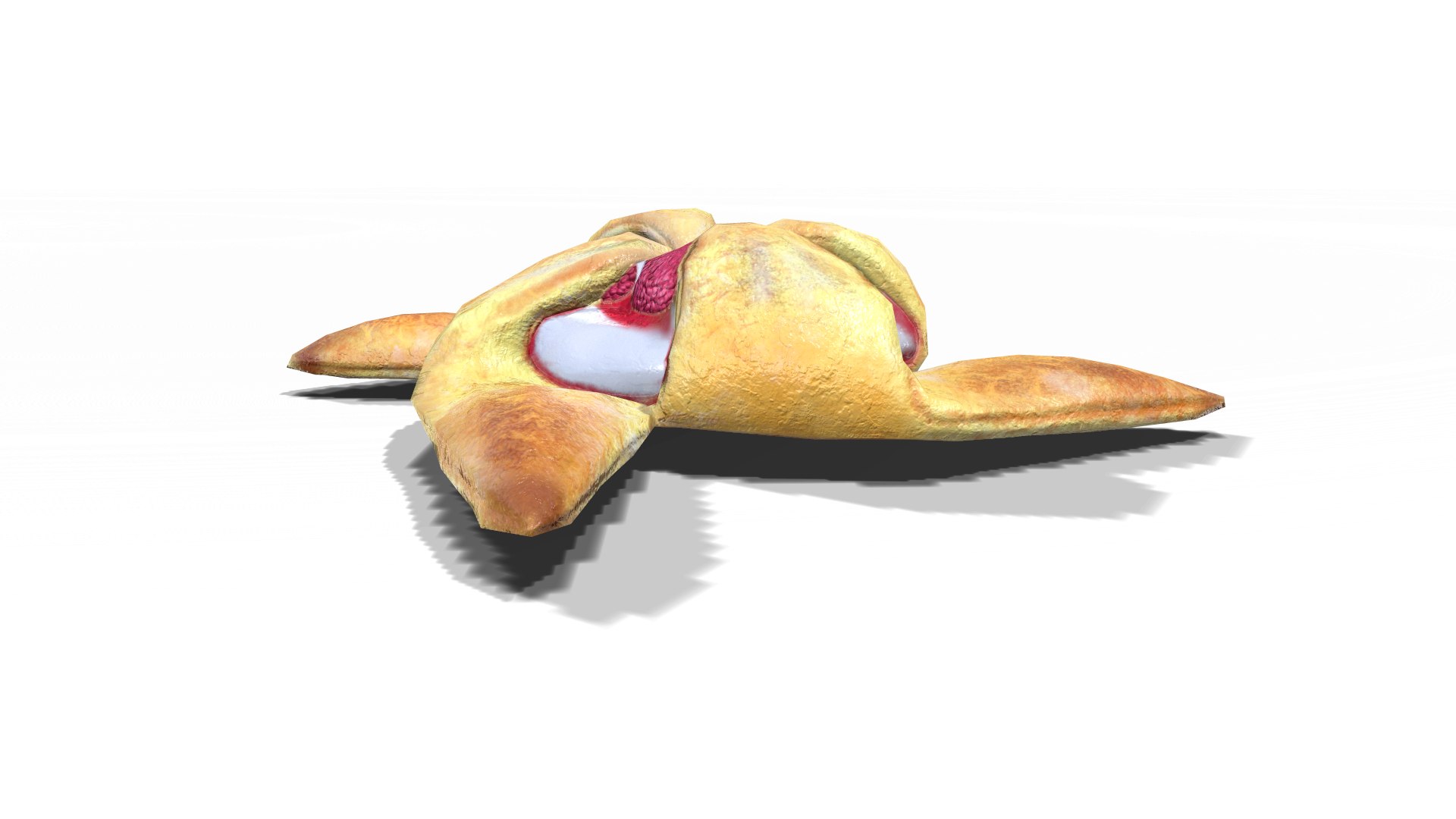 3D Model Raspberry Pastry - TurboSquid 2033382