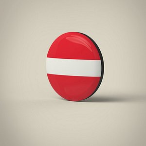 3D Austria Badge model