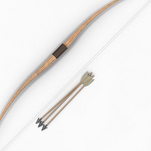 arrows longbow bow long obj