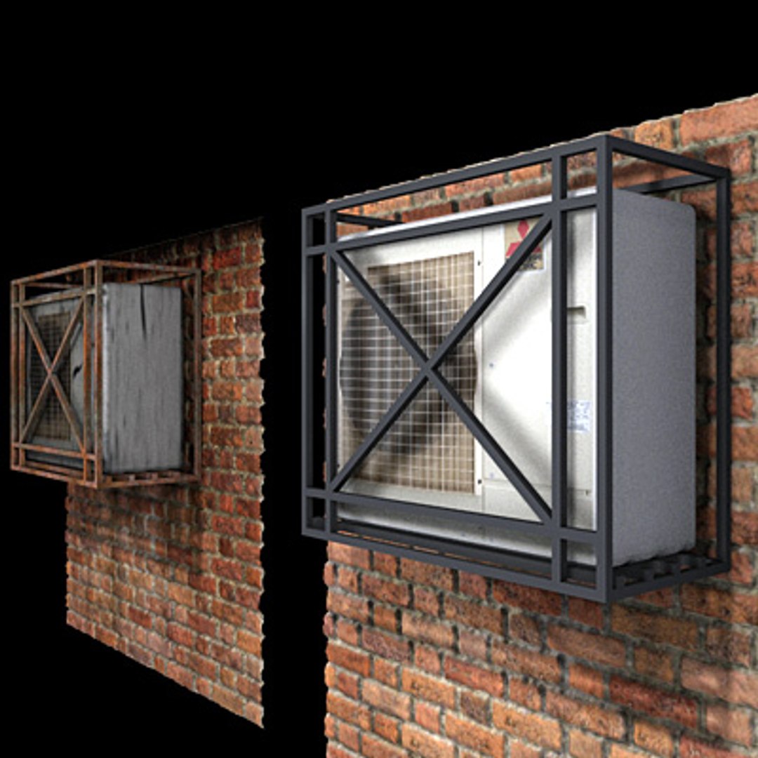 exterior air conditioner 3d model