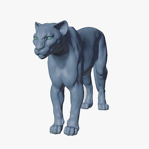 3D Cougar Puma Concolor
