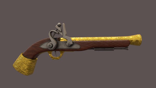 свободно 3D модель Pirate weapon - TurboSquid 2075304