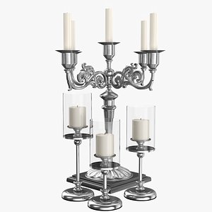 Silver Candelabra Set