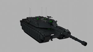 3D tank Challenger 2 model