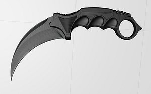 modern karambit 3d model