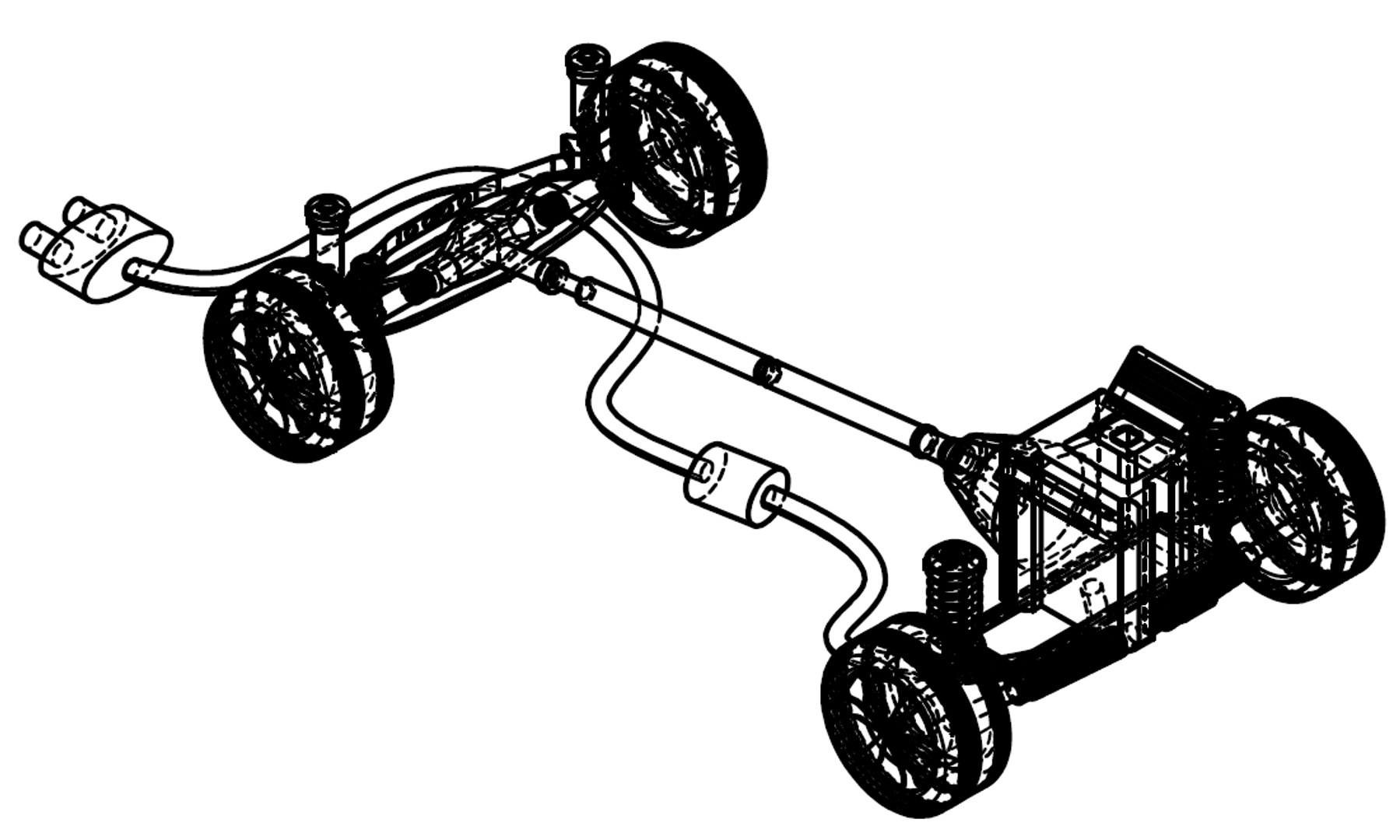 Car chassis engineering model TurboSquid 1164087