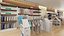 Modelo 3D del interior de una moderna tienda de ropa infantil