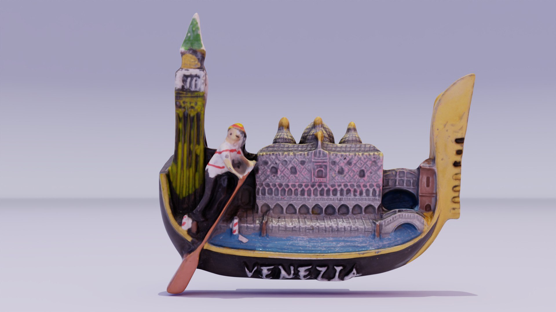 Venezia 03 Venice Italy Souvenir Fridge Low Poly 3D TurboSquid