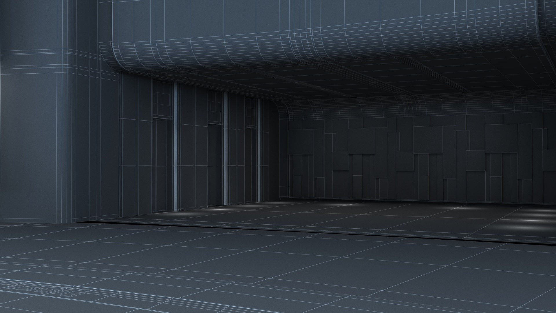 3D Control Room Monitoring Room Command Center Model - TurboSquid 2208578