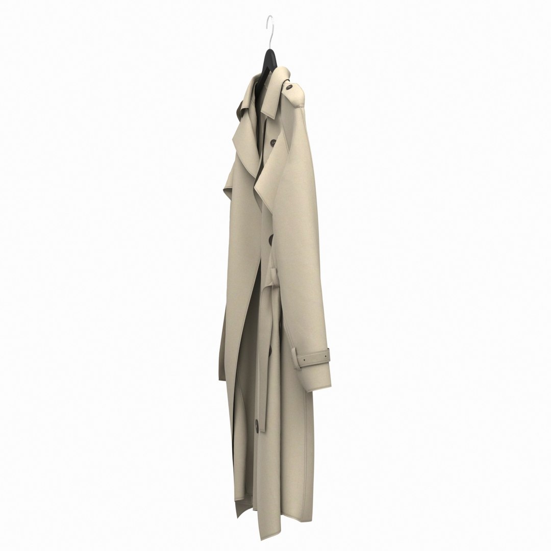 3D Realistic Coat Hanger Model TurboSquid 1158625
