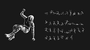 Parkour Girl 02 3D model