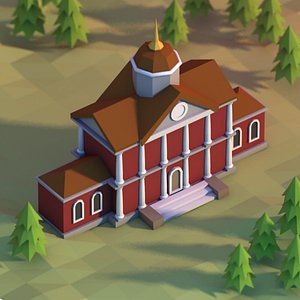 3d classical school townhall