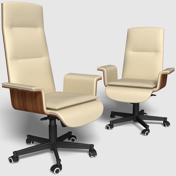 3d model office chairs backs