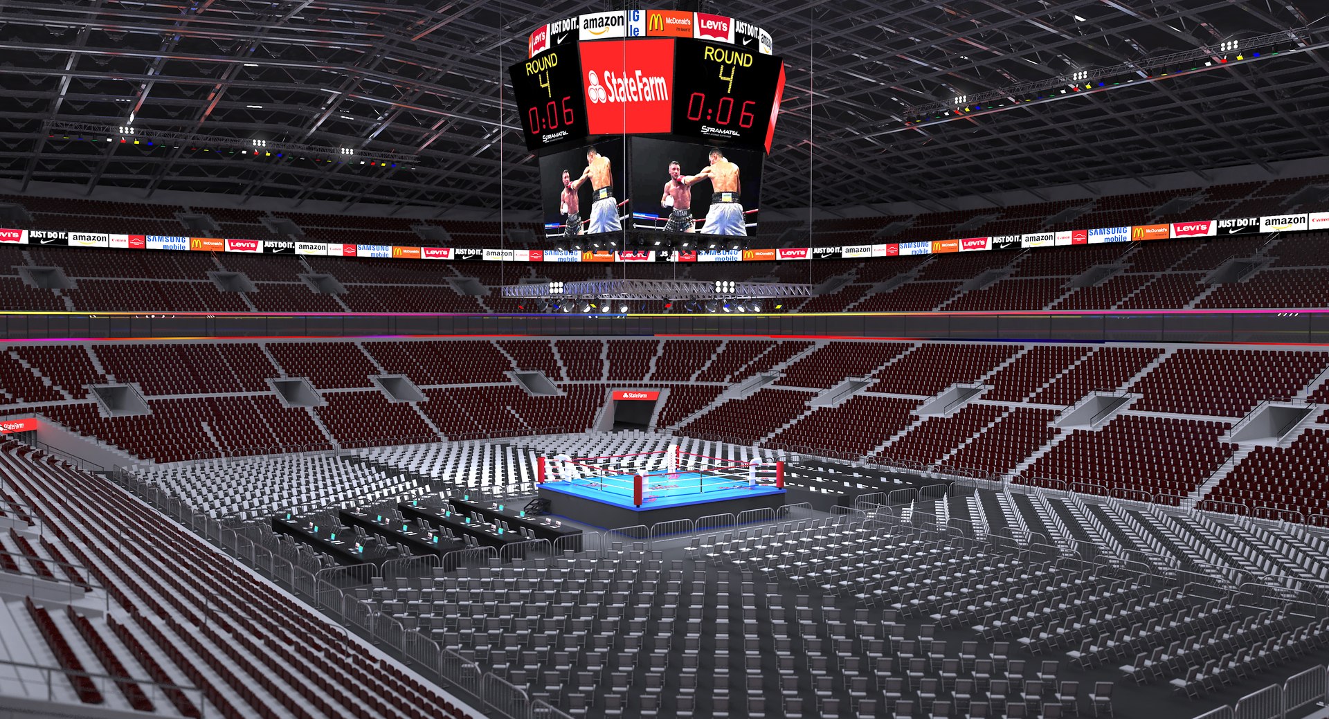 3D Model Boxing Stadium - TurboSquid 1302677