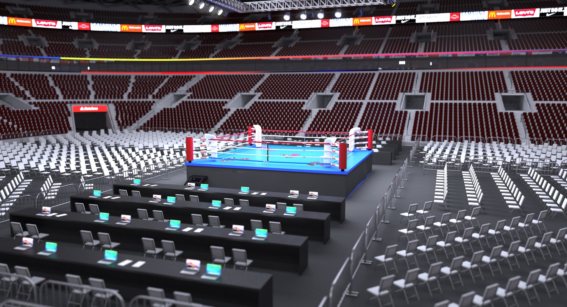 3D model boxing stadium - TurboSquid 1302677