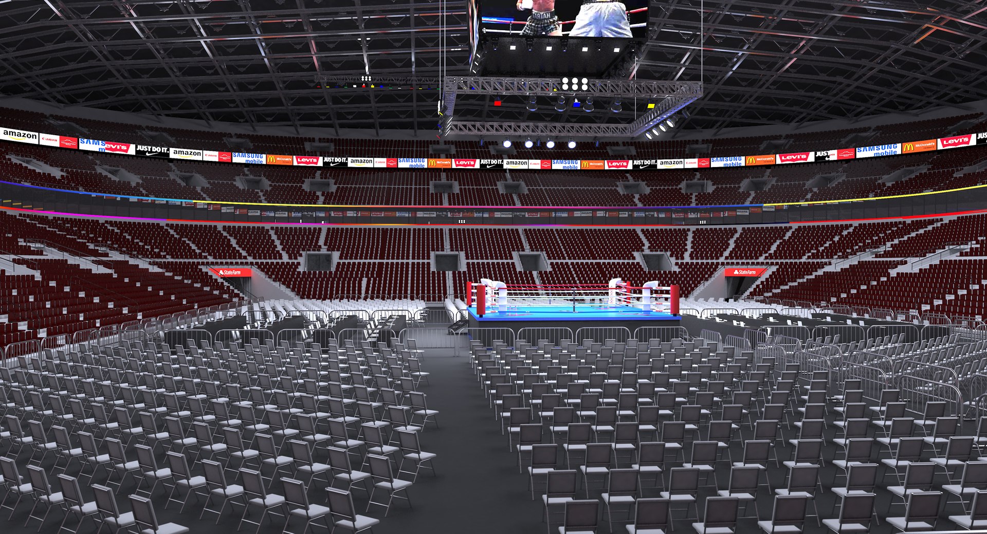 3D model boxing stadium - TurboSquid 1302677