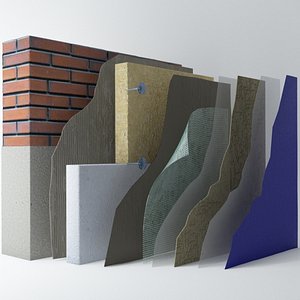 3d layers wall model