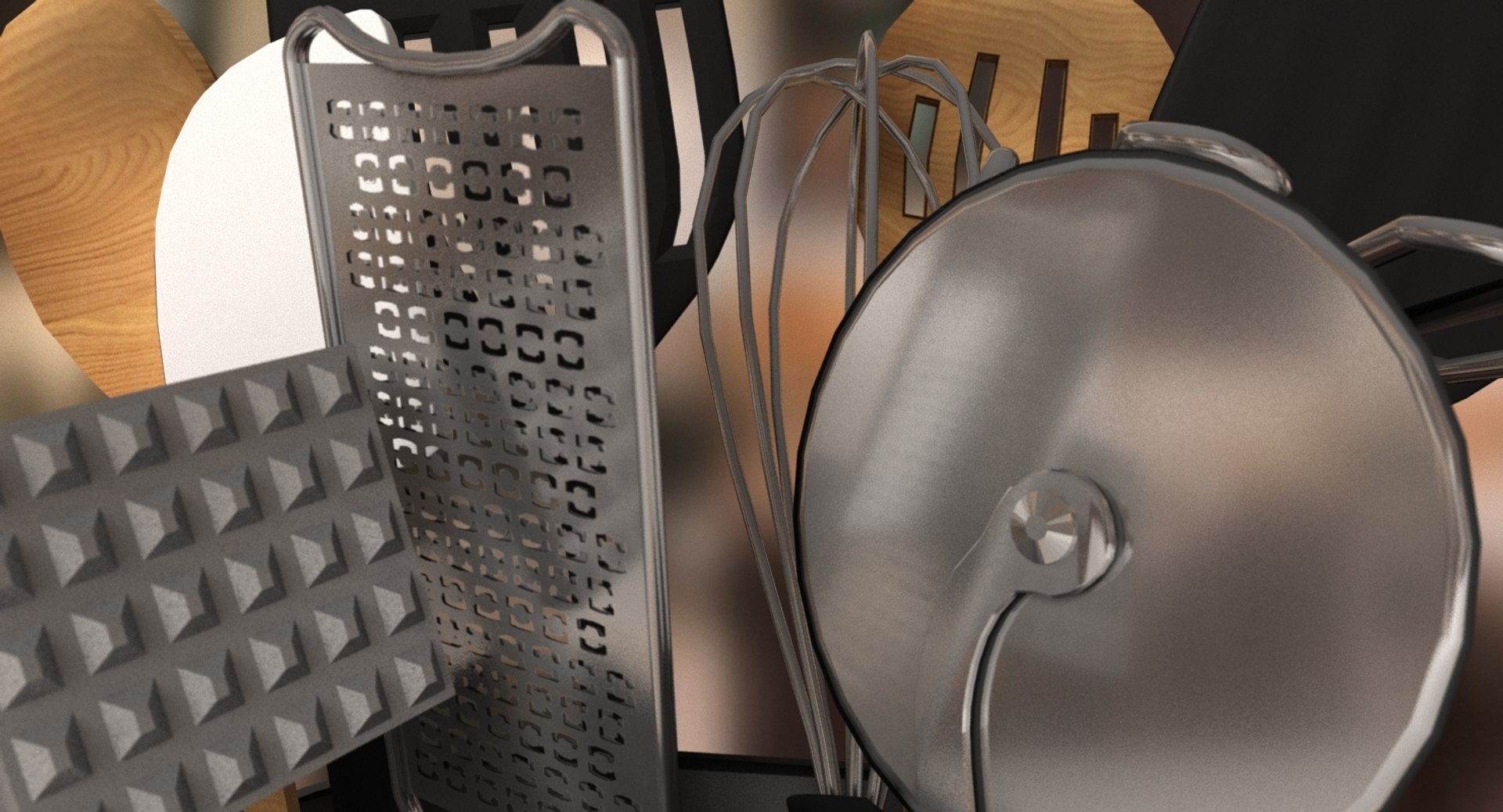 Kitchen Tools Set Model - TurboSquid 1223678