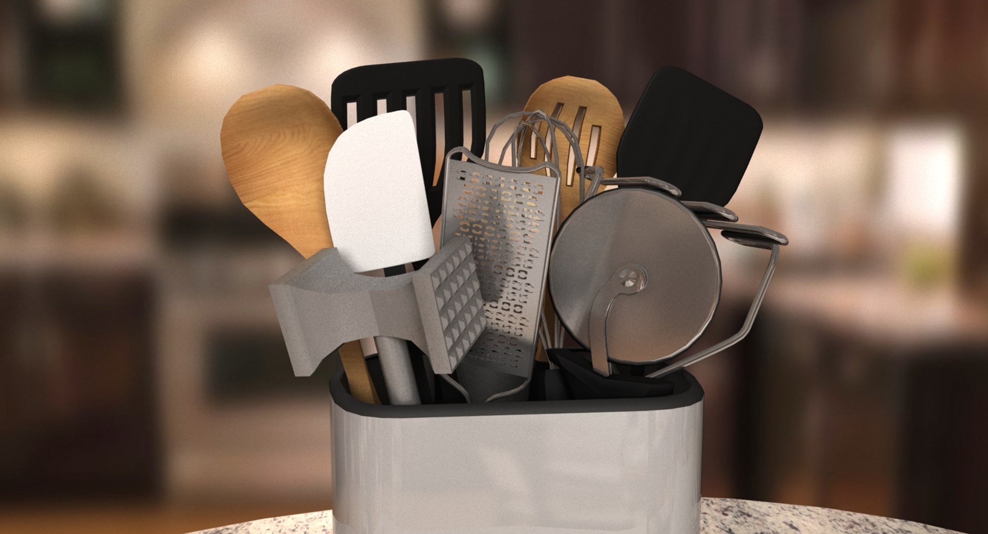 Kitchen Tools Set Model - TurboSquid 1223678