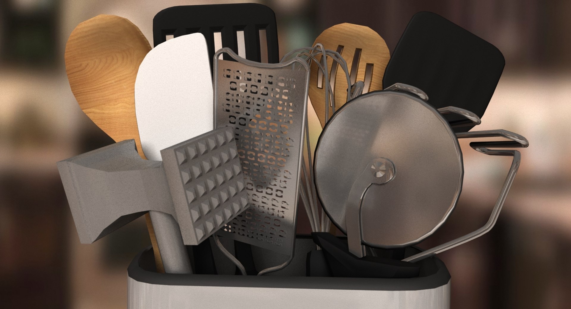 Kitchen Tools Set Model - TurboSquid 1223678