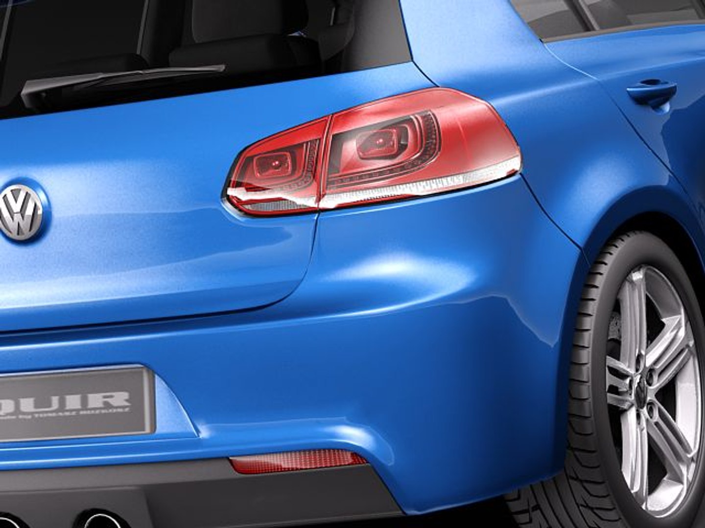 volkswagen golf r 3d model