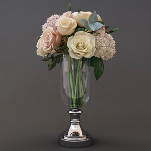 flowers bouquet 3D model