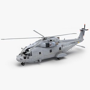 merlin aw101 helicopter 3D model