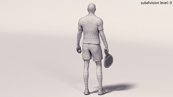 modelo 3d HQ Animado Jugador de Pádel Masculino - TurboSquid 1813354