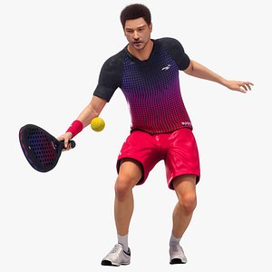 Male Padel Player Animated HQ