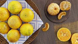 3D Oranges full set model