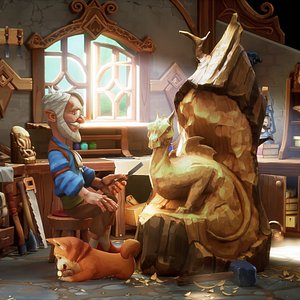 3D PROPS Hand-painted Textured Game-Ready Set