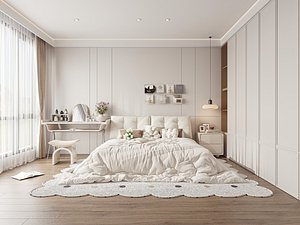 Modern bedroom 3D model