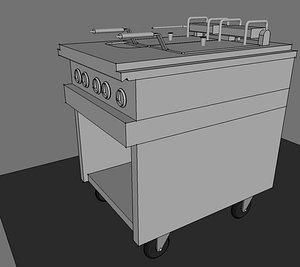 3D mkn - friteuse london model