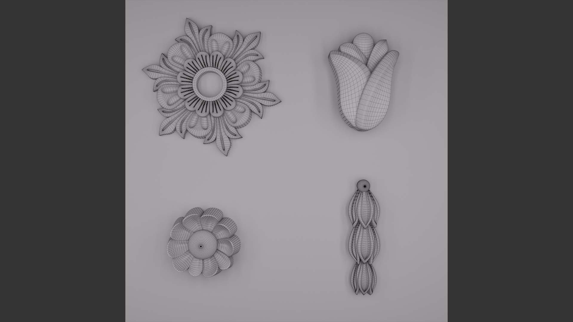 3D Trim Ornament 14 Model - TurboSquid 1885950