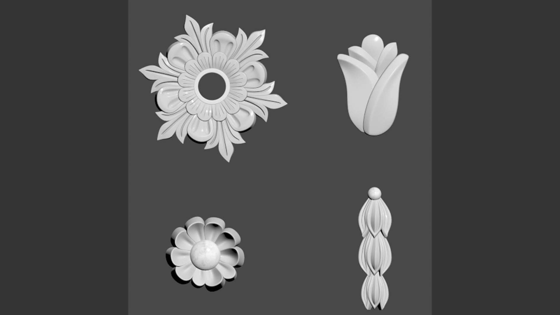 3D Trim Ornament 14 Model - TurboSquid 1885950