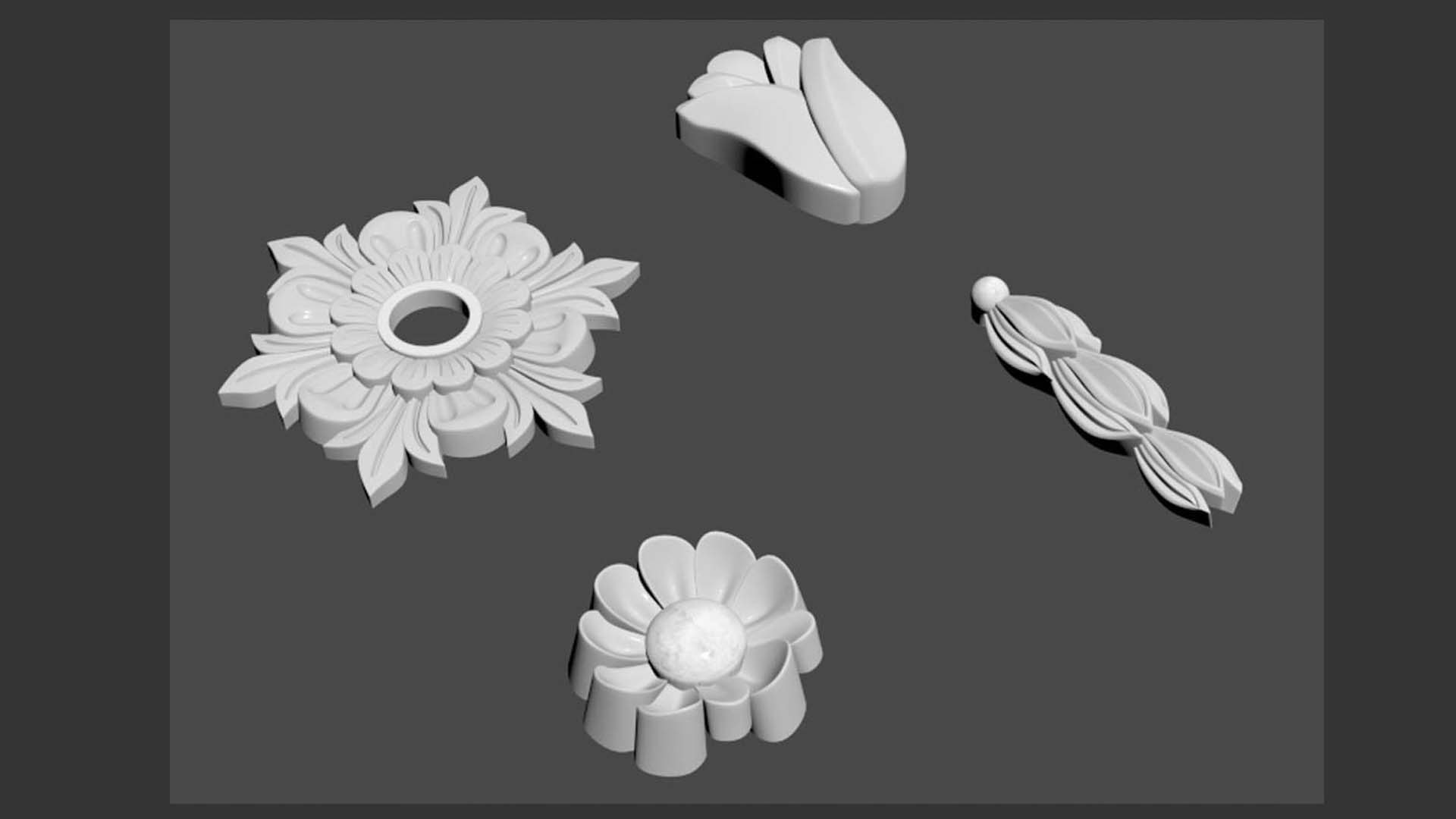 3D Trim Ornament 14 Model - TurboSquid 1885950