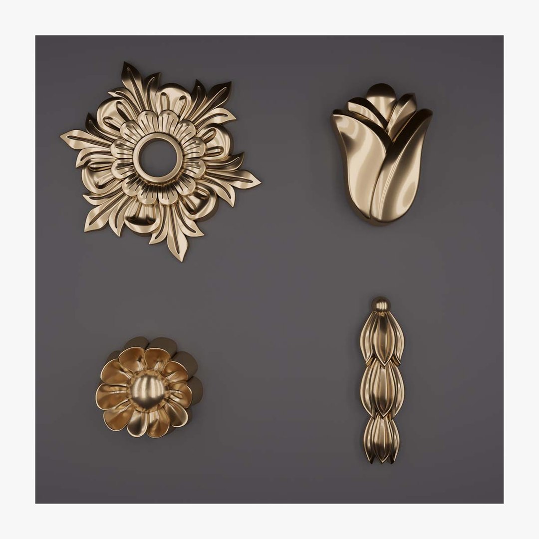 3D Trim Ornament 14 Model - TurboSquid 1885950