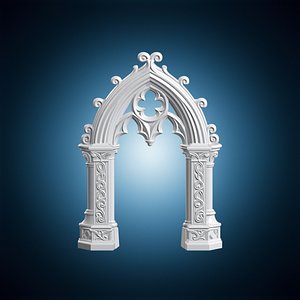Sanctum Gothic Arch Frame 3D Print Model