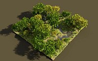 shady brook in Blender
