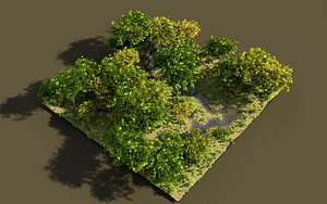 shady brook in Blender