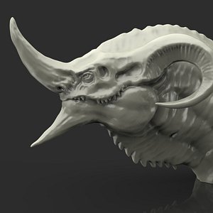 free printable dragon head 3d model