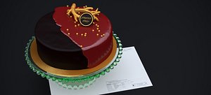 RED VELVET CHOCOLATE CAKE 2024 3D model