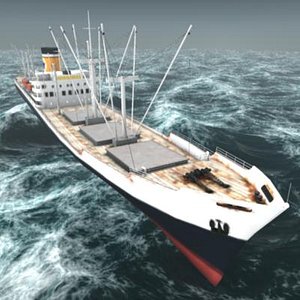 adelaide ship class cargo 3d model